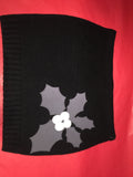 Lady's SkiBums Bum Warmer with Holly on Black Skirt