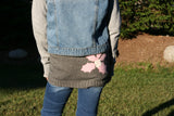 Kids SkiBums Bum Warmer with Holly on Grey Skirt