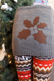 Lady's SkiBums Bum Warmer with Holly on Grey Skirt