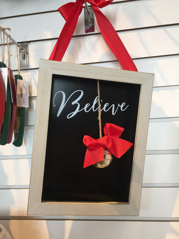 'Believe' Shadowbox Plaque